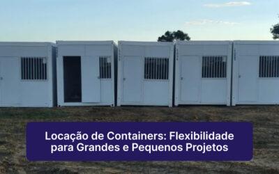 Locação de Containers: Flexibilidade para Grandes e Pequenos Projetos